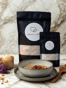 Instantní ovesná kaše - slaný karamel a pekany