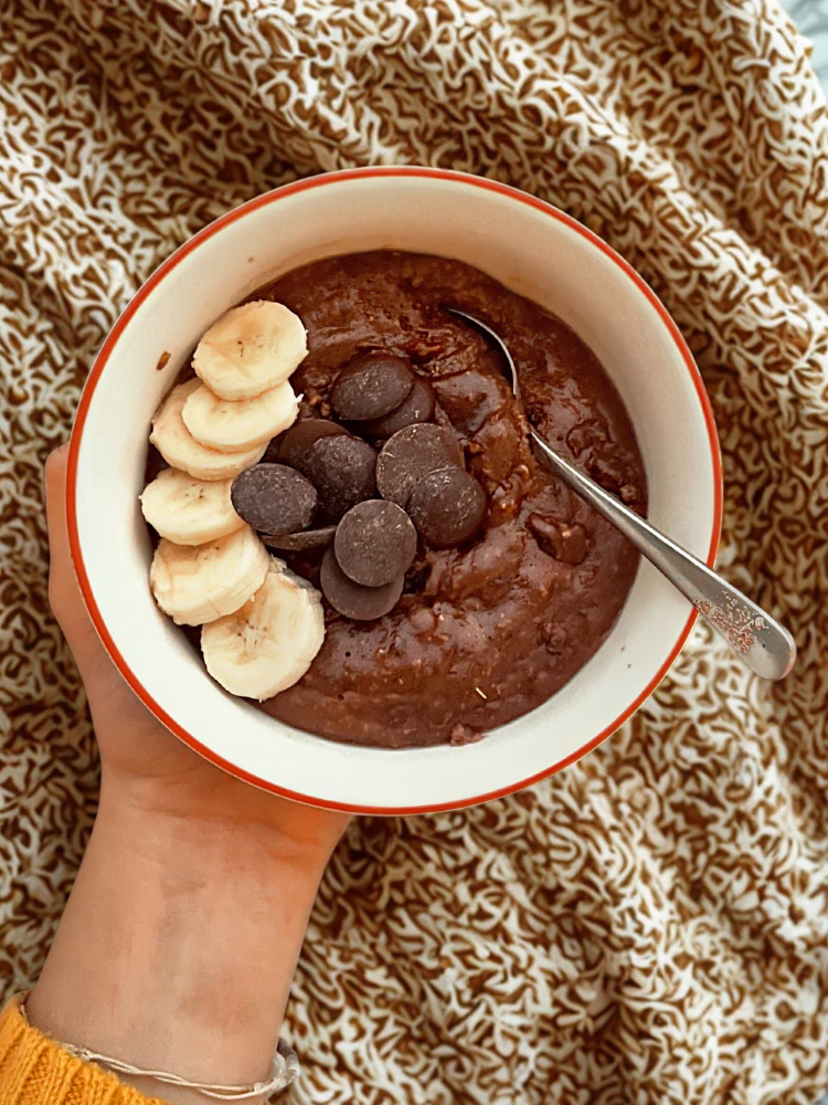 Instantní ovesná kaše - čokoládovo-banánová